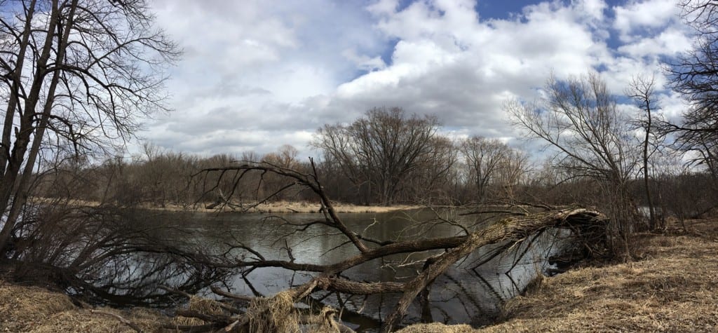 A bend in the Fox River. Case Eagle Park, Burlington.