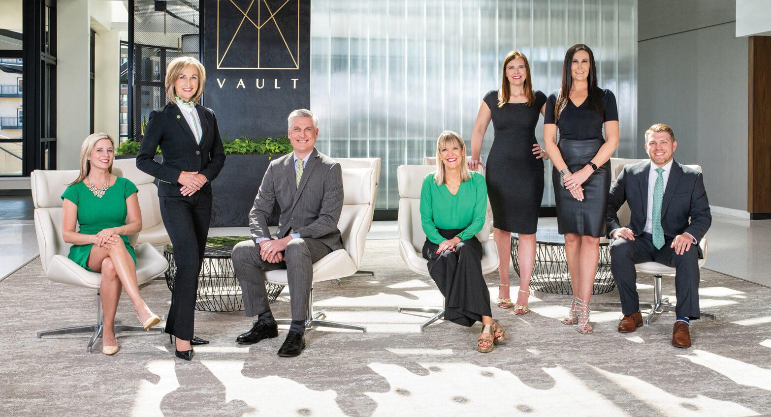 Portrait of the Associated Bank team at Vault in MIlwaukee, WI