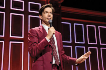 John Mulaney performing