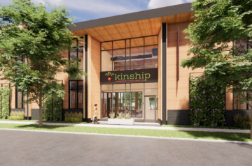 Rendering of the new Kinship Community Food Center