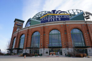 Milwaukee, Wisconsin USA - December 19th, 2022: American Family Field of Milwaukee Brewers Baseball team owned by American Family Insurance.
